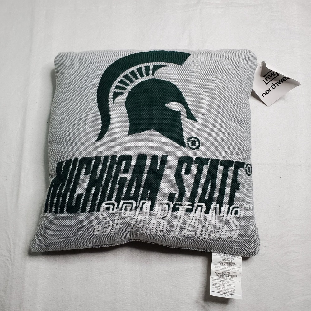Northwest NCAA Michigan State Spartans Double Sided Throw Pillow 15 inch